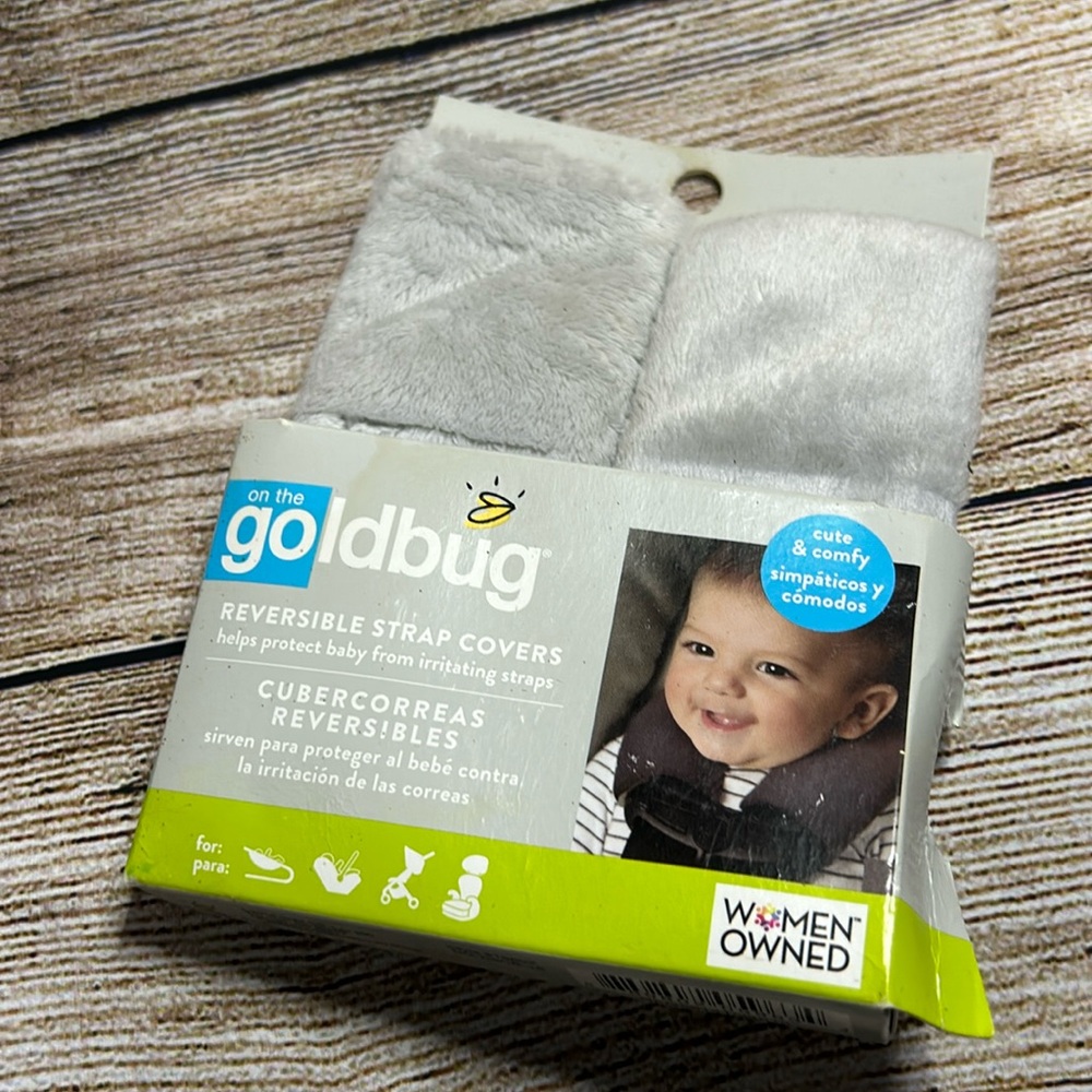 GoldBug Reversible baby strap covers